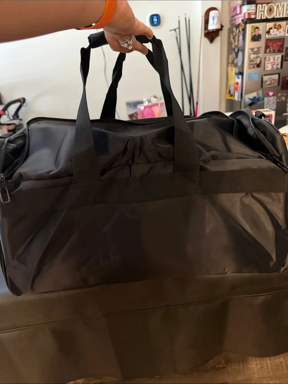 SNKR Black Duffel Bag- fits 3 pairs